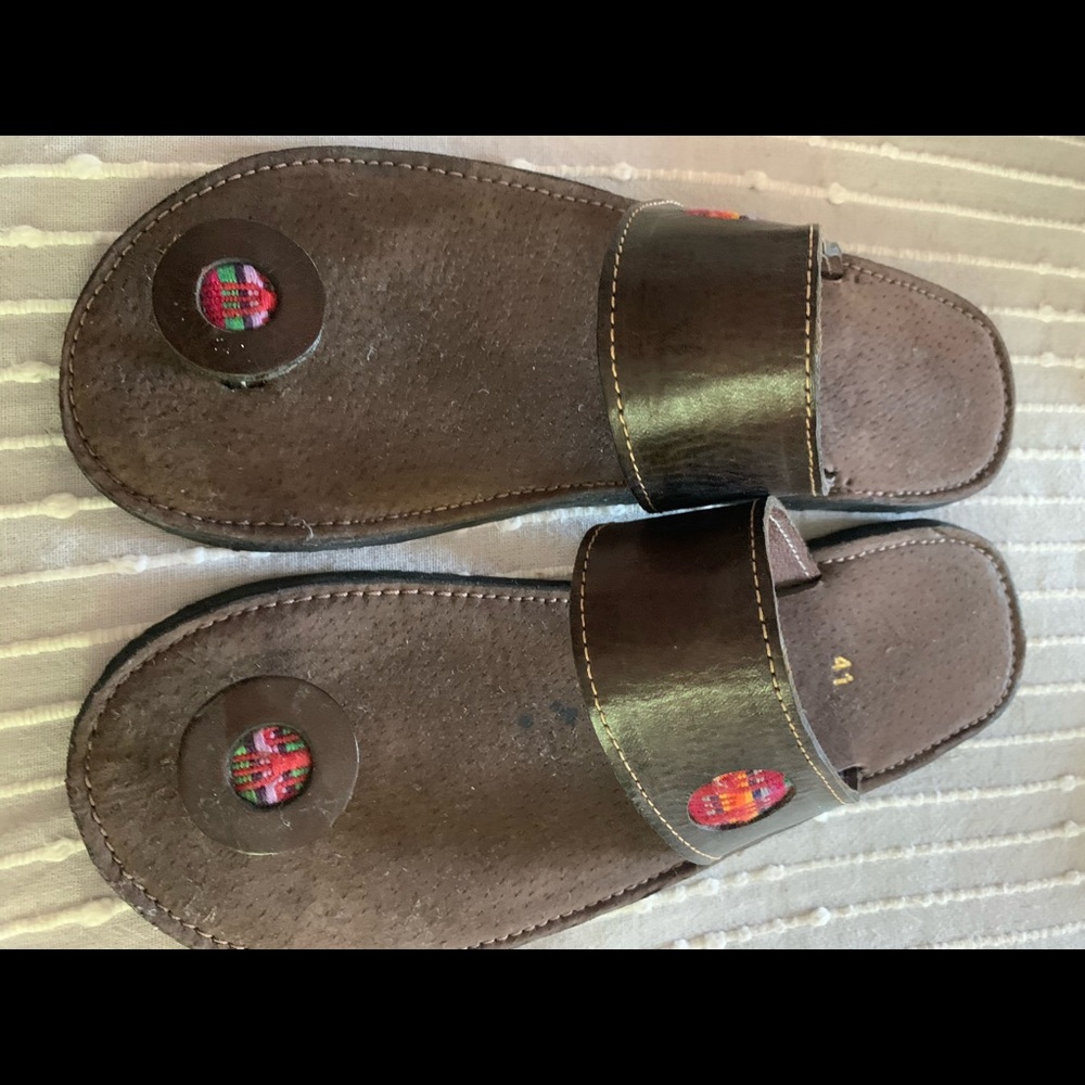 Handmade leather sandals